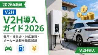 V2H導入ガイド2026｜費用・補助金・対応車種・メーカー比較を徹底解説