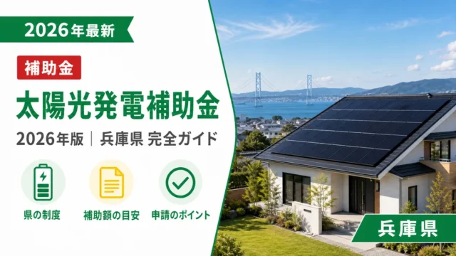 太陽光発電補助金2026年兵庫県完全ガイド