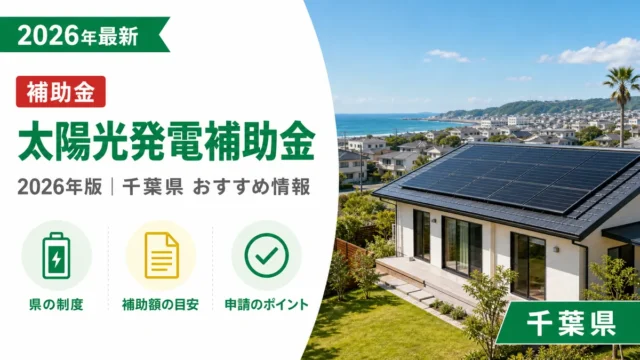 太陽光発電の補助金申請2026年千葉県おすすめ情報
