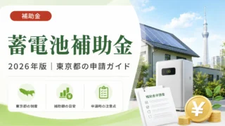 蓄電池補助金2026年最新版｜東京都の申請ガイド完全解説