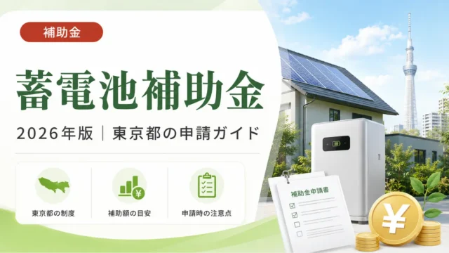 蓄電池補助金2026年最新版｜東京都の申請ガイド完全解説