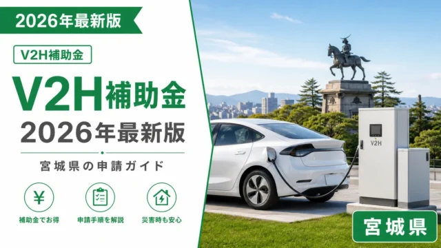 V2H補助金2026年最新版｜宮城県の申請ガイド