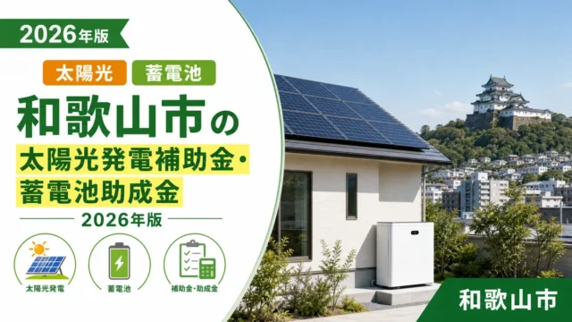 和歌山市の太陽光発電補助金・蓄電池助成金2026年版