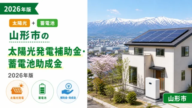 山形市の太陽光発電補助金・蓄電池助成金2026年版